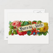 Vertrouwen in de Heer Christelijke briefkaarten (Voorkant / Achterkant)