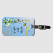 Vertrouwen in de Heer met al je hart Bijbel Verse Bagagelabel (Voorkant (horizontaal))