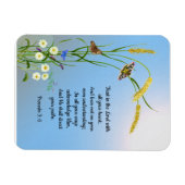 Vertrouwen in de Heer met al je hart Bijbel Verse Magneet (Horizontaal)