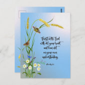 Vertrouwen in de Heer met al je hart Briefkaart (Voorkant / Achterkant)
