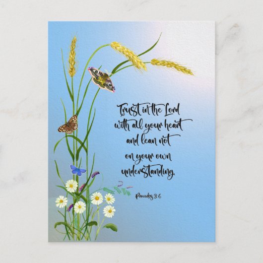 Vertrouwen in de Heer met al je hart Briefkaart (Voorkant)