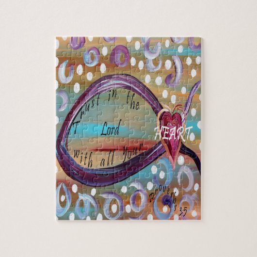Vertrouwen in de Heer met al je hart Legpuzzel (Verticaal)
