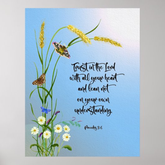 Vertrouwen in de Heer met al je hart Poster (Voorkant)