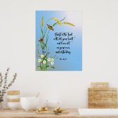 Vertrouwen in de Heer met al je hart Poster (Keuken)