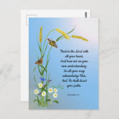 Vertrouwen in de Heer met al je hart Poster Briefkaart (Voorkant / Achterkant)