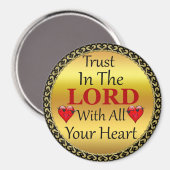 Vertrouwen in de Heer met al je hartstochtelijke w Magneet (Voorkant / Achterkant)