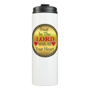 Vertrouwen in de Heer met al je hartstochtelijke w Thermosbeker