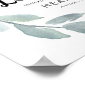 Vertrouwen in de Heer met al je Heart Green Leaves Poster (Hoek)