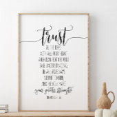 Vertrouwen in de Heer met al uw woorden, spreekwoo Poster