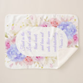 Vertrouwen in de Heer met Thine Heart Sherpa Deken (Voorkant (horizontaal))