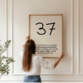 Vertrouwen in de Heer Psalm 37 Wandkunst Poster