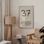 Vertrouwen in de Heer Psalm 37 Wandkunst Poster