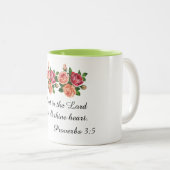 Vertrouwen in de Heer Tweekleurige Koffiemok (Voorkant rechts)