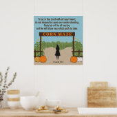 Vertrouwen in de Heer w / al uw hart Spreuken 3:5& Poster (Keuken)