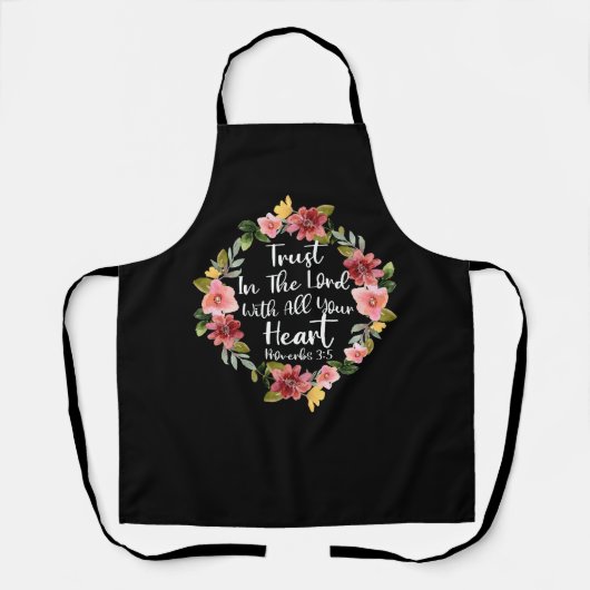 Vertrouwen in de Heere Bijbelse Christelijke PR Schort (Voorkant)