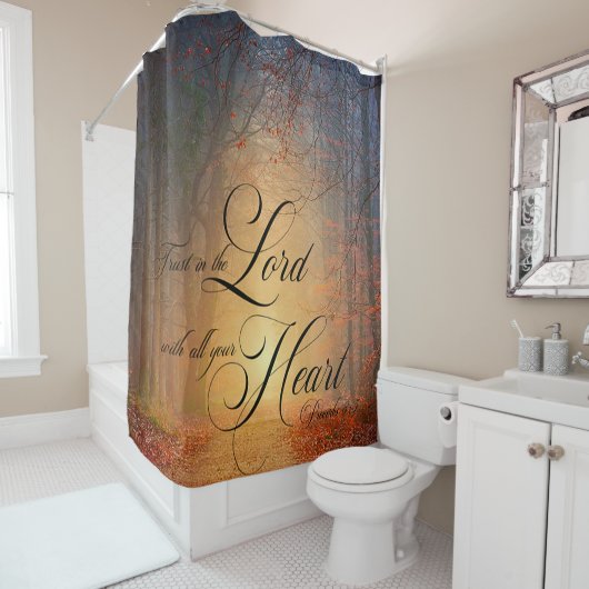 Vertrouwen in de herfstbomen van Lord Douchegordijn (In situ)