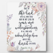 Vertrouwen in de Lord floral Fotoplaat (Voorkant)