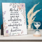 Vertrouwen in de Lord floral Fotoplaat (Zijkant)