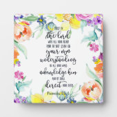 Vertrouwen in de Lord floral Fotoplaat (Voorkant)