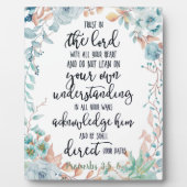 Vertrouwen in de Lord floral Fotoplaat (Voorkant)