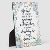 Vertrouwen in de Lord floral Fotoplaat (Zijkant)