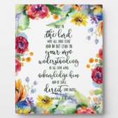 Vertrouwen in de Lord floral Fotoplaat (Voorkant)