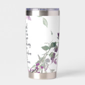 Vertrouwen in de Lord floral Geïsoleerde Drinkbeker (Achterkant)