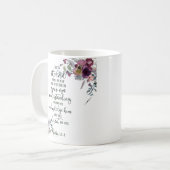 Vertrouwen in de Lord floral Koffiemok (Voorkant links)