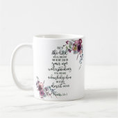 Vertrouwen in de Lord floral Koffiemok (Links)