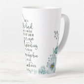 Vertrouwen in de Lord floral Latte Mok (Rechterhoek)