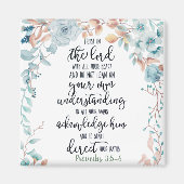 Vertrouwen in de Lord floral Magneet (Voorkant)