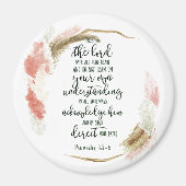 Vertrouwen in de Lord floral Magneet (Voorkant)