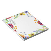 Vertrouwen in de Lord floral Notitieblok (Schuin)