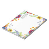 Vertrouwen in de Lord floral Notitieblok (Linkerzijde)