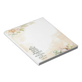 Vertrouwen in de Lord floral Notitieblok (Schuin)