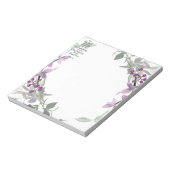 Vertrouwen in de Lord floral Notitieblok (Linkerzijde)