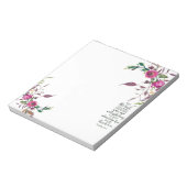 Vertrouwen in de Lord floral Notitieblok (Linkerzijde)