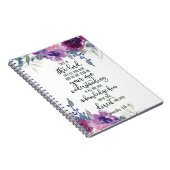 Vertrouwen in de Lord floral Notitieboek (Rechterzijde)