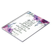 Vertrouwen in de Lord floral Notitieboek (Linkerzijde)