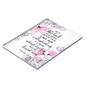 Vertrouwen in de Lord floral Notitieboek (Linkerzijde)