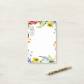 Vertrouwen in de Lord floral Post-it® Notes (Op bureau)