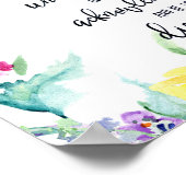 Vertrouwen in de Lord floral Poster (Hoek)