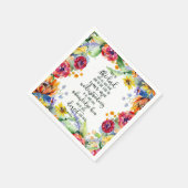 Vertrouwen in de Lord floral Servet (Hoek)