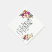 Vertrouwen in de Lord floral Servet (Hoek)