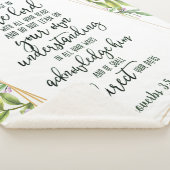 Vertrouwen in de Lord floral Sherpa Deken (3/4)