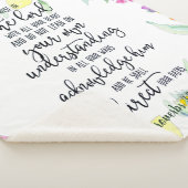 Vertrouwen in de Lord floral Sherpa Deken (3/4)