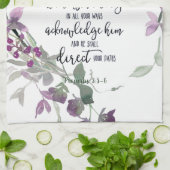 Vertrouwen in de Lord floral Theedoek (Gevouwen)