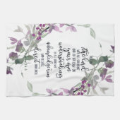 Vertrouwen in de Lord floral Theedoek (Horizontaal)