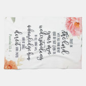 Vertrouwen in de Lord floral Theedoek (Horizontaal)