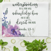 Vertrouwen in de Lord floral Theedoek (Gevouwen)